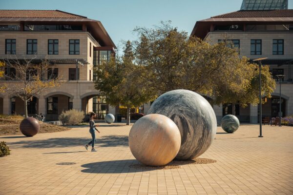 A new installation brings playful and thought-provoking public art to the Science and Engineering Quad | Stanford Report